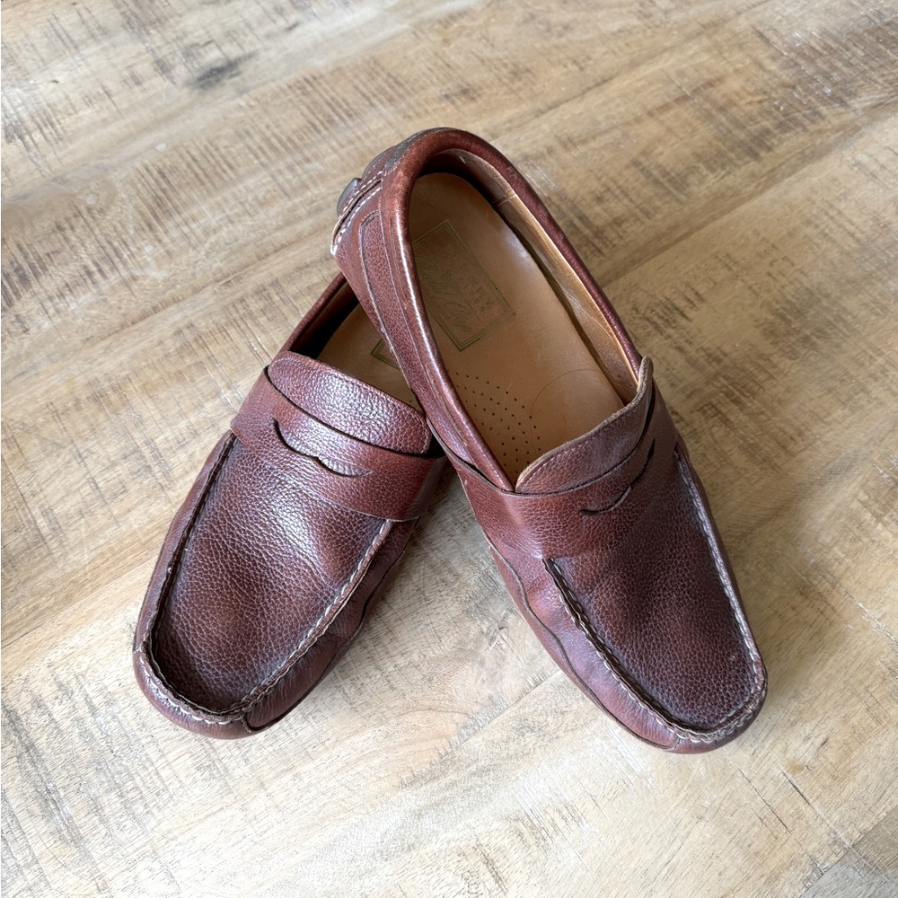 Men’s Size 11M Brown Leather Sperry Top Sider Loafer Gold Cup Collection